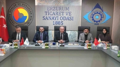 ERSİAD heyetinden ETSO&rsquo;ya ziyaret: Erzurum&rsquo;un stratejik &ouml;nemi masaya yatırıldı
