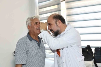 ER&Uuml; Hastaneleri&rsquo;nde "&uuml;cretsiz ben muayenesi" aktivitesi yapıldı
