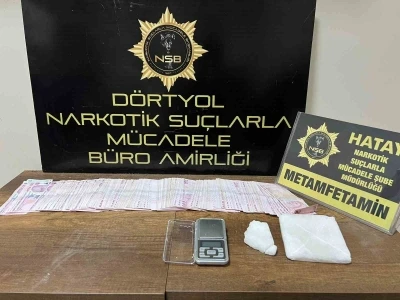 Erzin&rsquo;de 250 gram metamfetamin ele ge&ccedil;irildi
