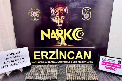 Erzincan&rsquo;da 1 kilo 276 gram metamfetamin ele ge&ccedil;irildi
