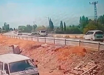 Erzincan’da 1 kişinin öldüğü kaza güvenlik kamerasına yansıdı
