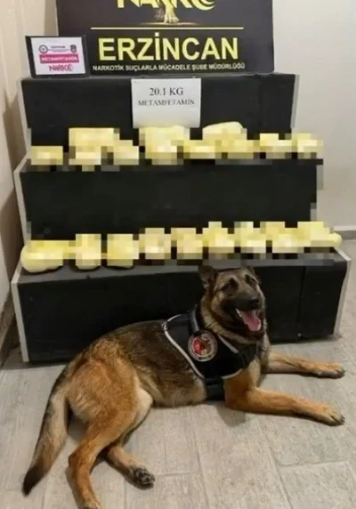 Erzincan&rsquo;da 20,1 kilogram metamfetamin ele ge&ccedil;irildi
