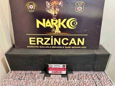 Erzincan’da 643 adet sentetik ecza maddesi ele geçirildi
