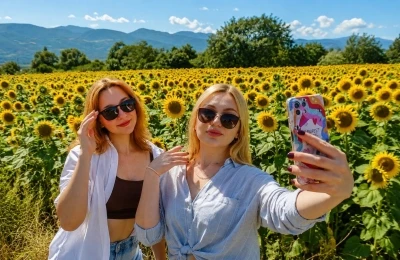 Erzincan&rsquo;da ay&ccedil;i&ccedil;eği tarlaları sarıya b&uuml;r&uuml;nd&uuml;
