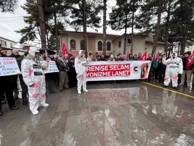 Erzincan&rsquo;da Filistin i&ccedil;in tek y&uuml;rek &ccedil;ağrısı
