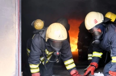 Erzincan’da hizmete sokulan itfaiye eğitim merkezinde tatbikat
