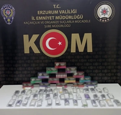 Erzurum’da kaçak sigara operasyonu

