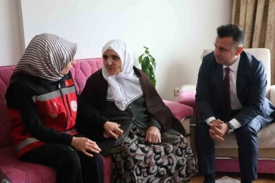 Erzurum&rsquo;da şehit annesine anlamlı bayram hediyesi
