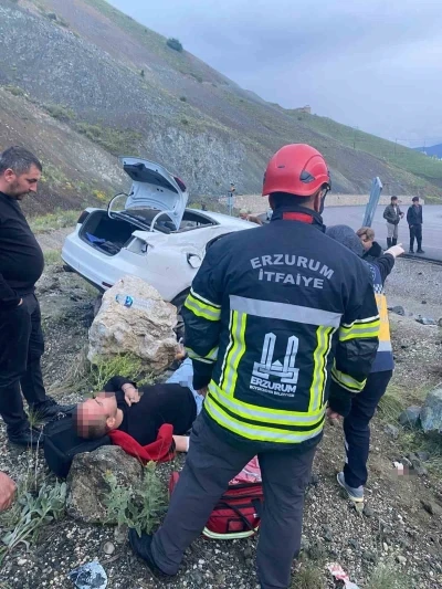 Erzurum&rsquo;da trafik kazası: 4 yaralı
