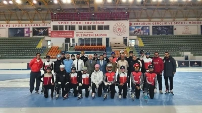 Erzurum&rsquo;da Uluslararası Short Track Kampı
