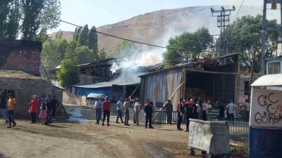 Erzurum Yakutiye’de büyük yangın

