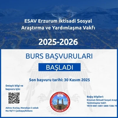 ESAV’dan Erzurumlu öğrencilere burs
