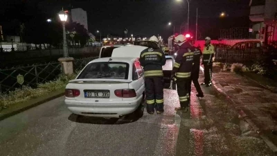 Eskişehir&rsquo;de akaryakıt istasyonunun arkasında ger&ccedil;ekleşen ara&ccedil; yangını korkuttu
