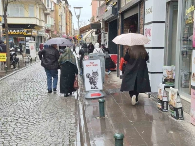 Eskişehir&rsquo;de sağanak yağış etkili oldu

