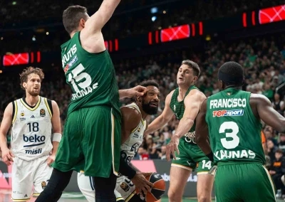 Euroleague: Zalgiris Kaunas: 84 - Fenerbahçe: 81
