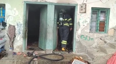 Ev yangını çevreye sıçramadan söndürüldü
