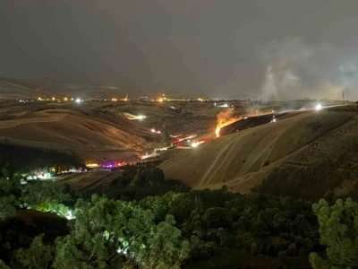 Eymir Gölü yakınlarındaki ormanlık alanda yangın çıktı
