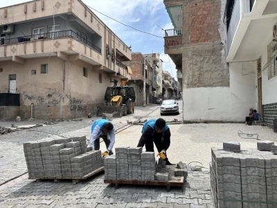 Eyy&uuml;biye&rsquo;de yol &ccedil;alışmaları devam ediyor
