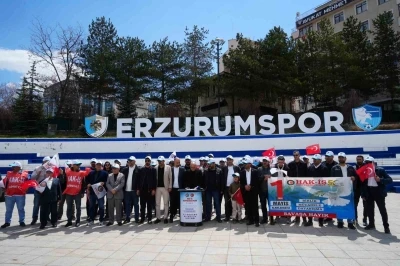 Ezurum&rsquo;da 1 Mayıs&rsquo;ta iş&ccedil;iler meydanda
