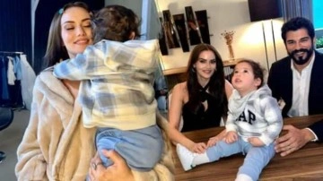 Fahriye Evcen ve oğlu Kerem&rsquo;den beğeniler toplayan set hatırası! O paylaşıma binlerce yorum yağdı