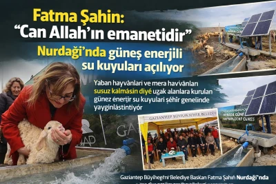 Fatma Şahin: &ldquo;Can Allah&rsquo;ın emanetidir&rdquo; Nurdağı&rsquo;nda g&uuml;neş enerjili su kuyuları hayata ge&ccedil;iriliyor