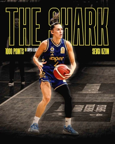 Fenerbahçeli Sevgi Uzun’dan, Kadınlar Basketbol Süper Ligi’nde 1000. sayı
