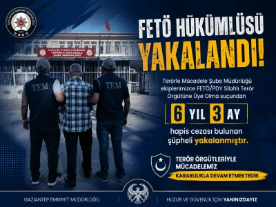 FET&Ouml; H&uuml;k&uuml;ml&uuml;s&uuml; Gaziantep&rsquo;te Yakalandı