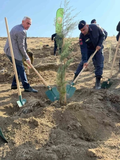 Fidanlar toprakla buluştu
