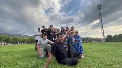 Filistin’in özgürlüğü için 15 metrelik uçurtmayı havalandırdılar
