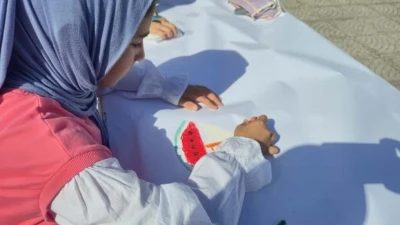 ’Filistinli Çocuklar İçin Çiz’ etkinliği
