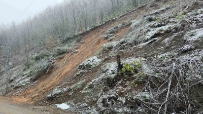 Fındıklıaksu k&ouml;y&uuml;nde heyelanların ardı arkası kesilmiyor

