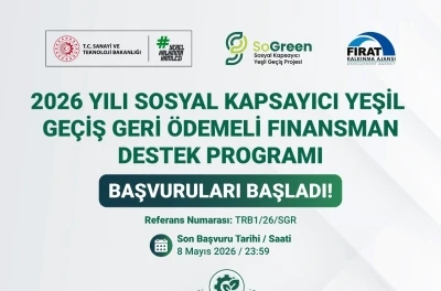 Fırat Kalkınma Ajansı&rsquo;ndan KOBİ&rsquo;lere 235 Milyon TL&rsquo;lik yeşil d&ouml;n&uuml;ş&uuml;m finansmanı
