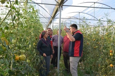 Furkan Mete’den kadın üreticiye destek ziyareti
