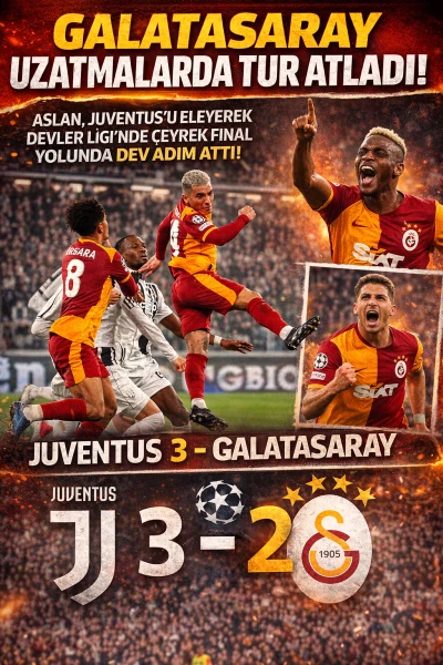 Galatasaray Uzatmalarda Dirildi, &Ccedil;eyrek Final Kapısını Araladı!