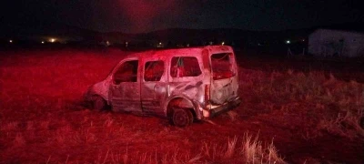 Garajdaki araç ve evde çıkan yangın korkuttu
