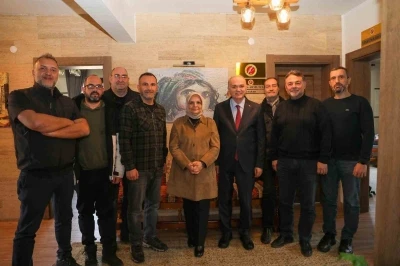 Gazeteciler Keşir ve &Ouml;zl&uuml;&rsquo;y&uuml; ağırladı
