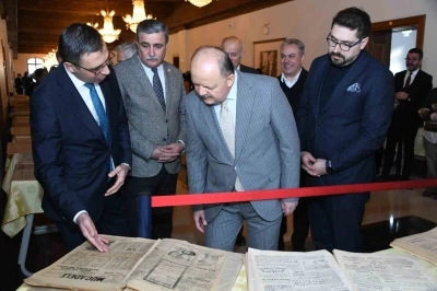 Gazetelerle Kastamonu tarihine ışık tutan sergi kapılarını a&ccedil;tı
