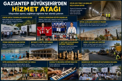 Gaziantep B&uuml;y&uuml;kşehir'den Hizmet Atağı: Ulaşımdan Spora, Sağlıktan Eğitime Her Alanda Yatırım