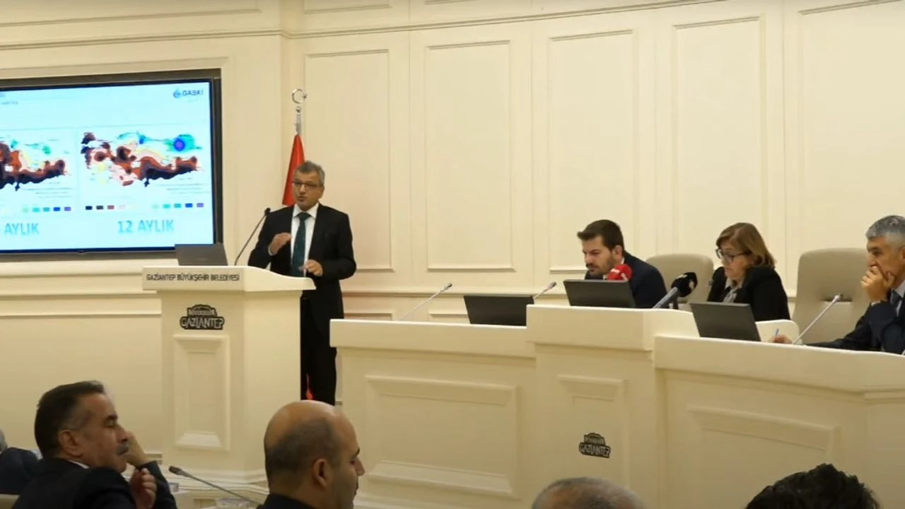 Gaziantep Büyükşehir Meclisinde su yönetimi ve kuraklık konuşuldu! 