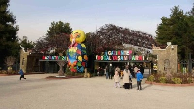 Gaziantep Doğal Yaşam Parkı&rsquo;nda yarıyıl tatili yoğunluğu