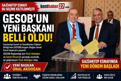 Gaziantep Esnafı Sandık Başındaydı, GESOB&rsquo;da Yeni D&ouml;nem Başladı