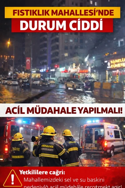 Gaziantep Fıstıklık Mahallesi&rsquo;nde sağanak alarmı: Yollar g&ouml;le d&ouml;nd&uuml;, r&ouml;garlar taştı