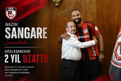 Gaziantep FK&rsquo;da Nazım Sangare ile 2 yıllık yeni s&ouml;zleşme