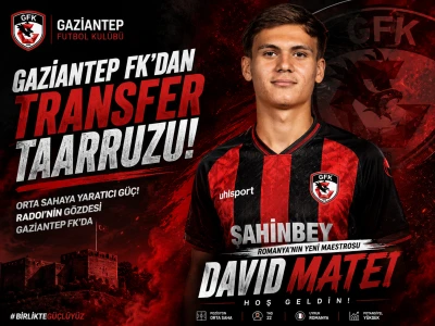 Gaziantep FK&rsquo;dan Transfer Taarruzu! David Matei İ&ccedil;in D&uuml;ğmeye Basıldı