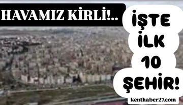 Gaziantep&rsquo;in gizli d&uuml;şmanı; &ldquo;Hava kirliliği!&rdquo; 