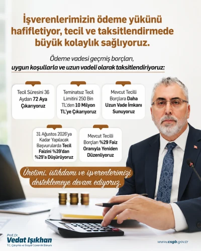 Gaziantep işverenlerini de yakından ilgilendiren SGK d&uuml;zenlemesi: Faizde indirim, vadede kolaylık