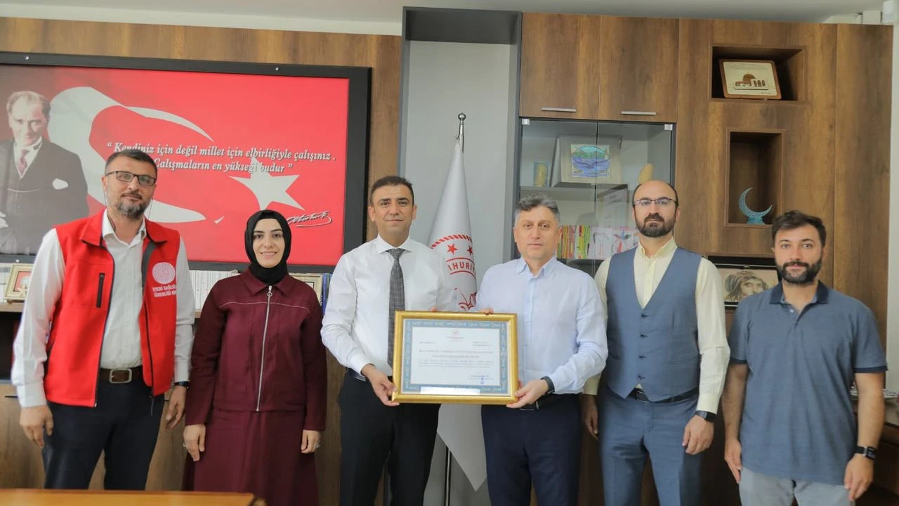 Gaziantep MEM’e Sağlıklı Yaşam Belgesi!