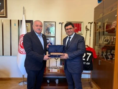 Gaziantep Şehir Hastanesi Başhekimi Prof. Dr. Ahmet Uluşan&rsquo;dan TBMM İdare Amiri Sermet Atay&rsquo;a Ziyaret