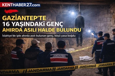 Gaziantep&rsquo;te 16 Yaşındaki Gen&ccedil; Ahırda Asılı Halde Bulundu