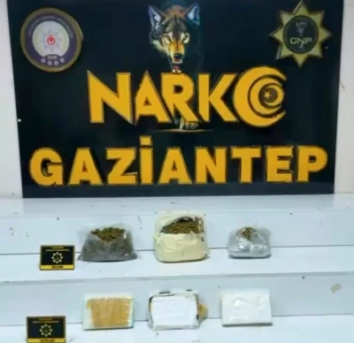 Gaziantep’te 4 kilo 970 gram uyuşturucu ele geçirildi
